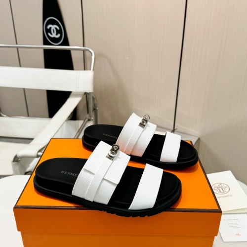 Replica Hermes Slippers For Women #1232096 $98.00 USD for Wholesale