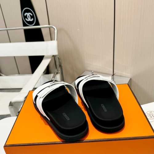 Replica Hermes Slippers For Women #1232096 $98.00 USD for Wholesale