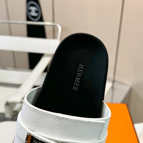 Replica Hermes Slippers For Men #1232097 $98.00 USD for Wholesale