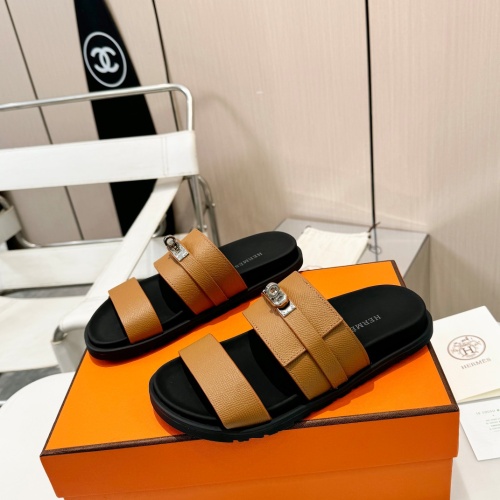 Wholesale Hermes Slippers For Men #1232105 $98.00 USD, Wholesale Quality Replica Hermes Slippers