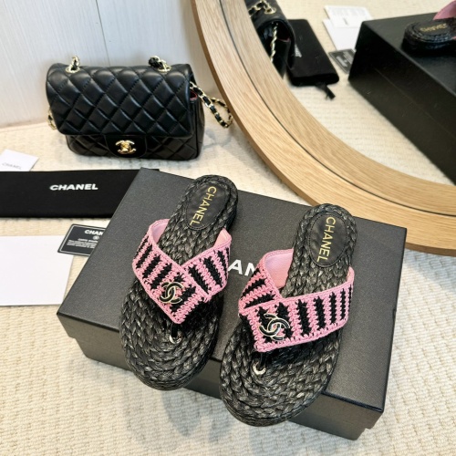 Wholesale Chanel Slippers For Women #1232131 $96.00 USD, Wholesale Quality Replica Chanel Slippers