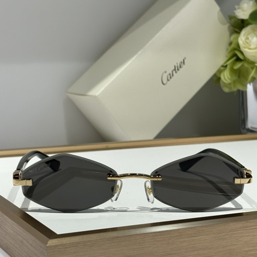 Replica Cartier AAA Quality Sunglassess #1232140 $60.00 USD for Wholesale