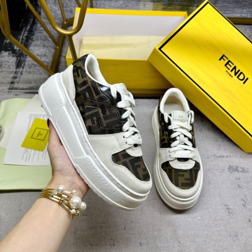 Wholesale Fendi Casual Shoes For Women #1232143 $102.00 USD, Wholesale Quality Replica Fendi Casual Shoes