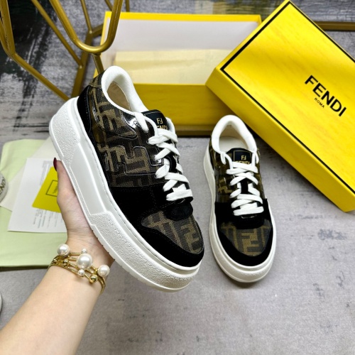 Wholesale Fendi Casual Shoes For Women #1232145 $102.00 USD, Wholesale Quality Replica Fendi Casual Shoes