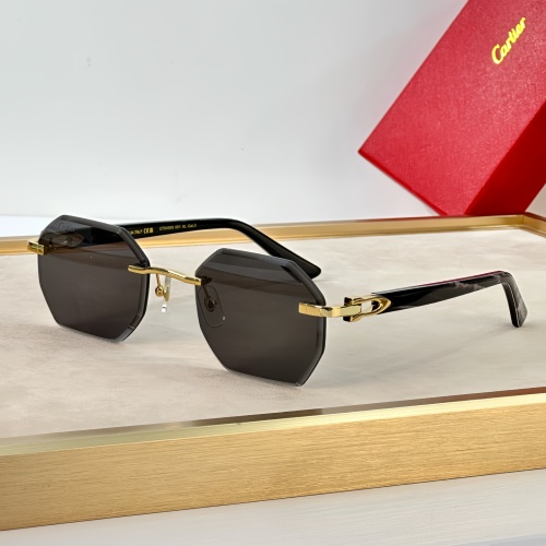 Wholesale Cartier AAA Quality Sunglassess #1232151 $64.00 USD, Wholesale Quality Replica Cartier AAA Quality Sunglassess