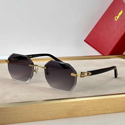 Wholesale Cartier AAA Quality Sunglassess #1232153 $64.00 USD, Wholesale Quality Replica Cartier AAA Quality Sunglassess