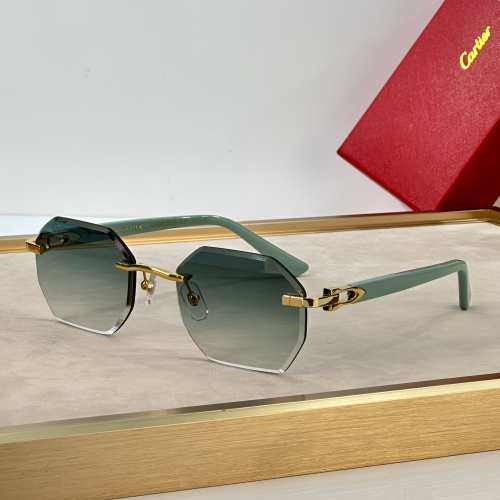 Wholesale Cartier AAA Quality Sunglassess #1232156 $64.00 USD, Wholesale Quality Replica Cartier AAA Quality Sunglassess