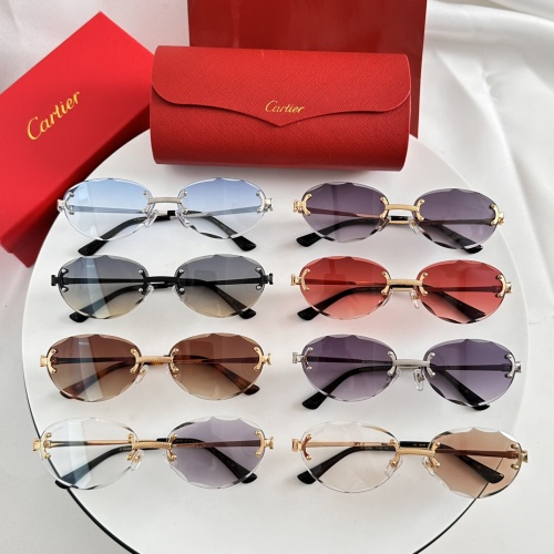 Replica Cartier AAA Quality Sunglassess #1232200 $60.00 USD for Wholesale