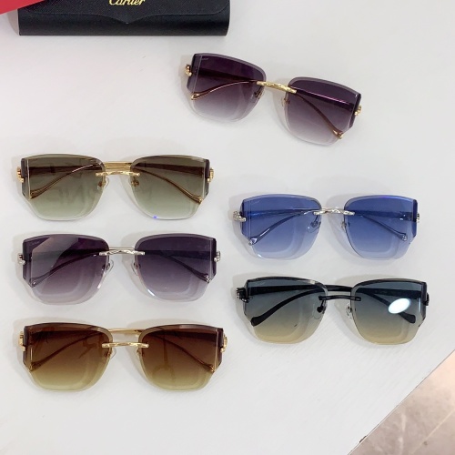 Replica Cartier AAA Quality Sunglassess #1232220 $64.00 USD for Wholesale