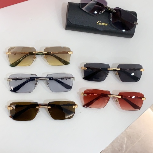 Replica Cartier AAA Quality Sunglassess #1232227 $60.00 USD for Wholesale