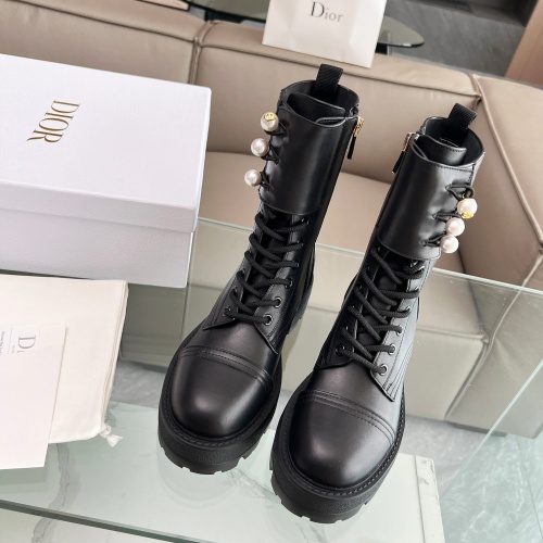 Replica Christian Dior Boots For Women #1232239 $128.00 USD for Wholesale