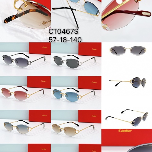 Replica Cartier AAA Quality Sunglassess #1232268 $52.00 USD for Wholesale