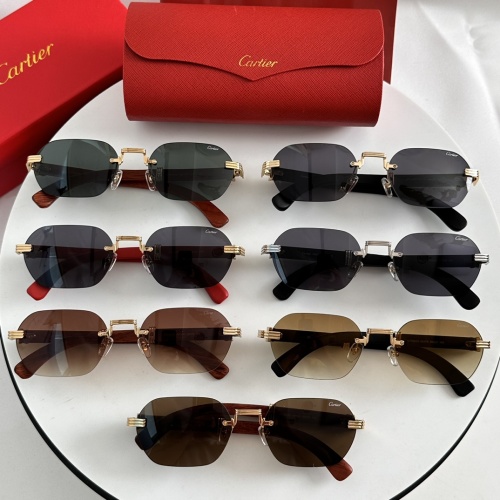 Replica Cartier AAA Quality Sunglassess #1232280 $52.00 USD for Wholesale