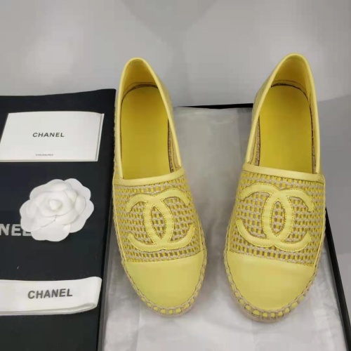 Replica Chanel Flat Shoes For Women #1232290 $72.00 USD for Wholesale