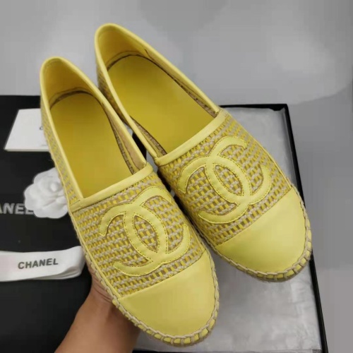 Replica Chanel Flat Shoes For Women #1232290 $72.00 USD for Wholesale