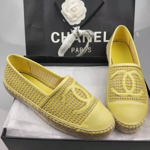 Replica Chanel Flat Shoes For Women #1232290 $72.00 USD for Wholesale