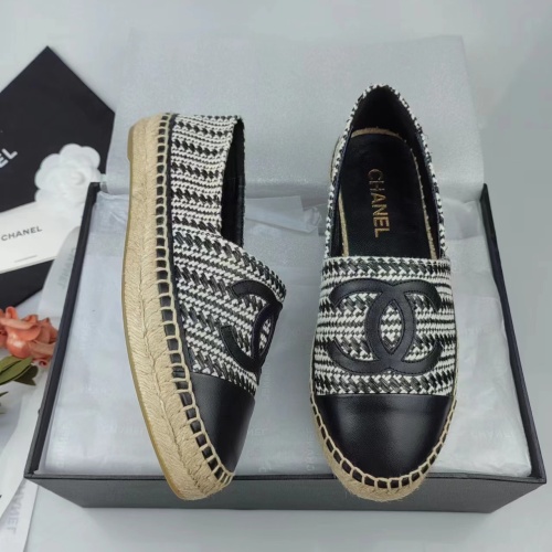 Wholesale Chanel Flat Shoes For Women #1232318 $76.00 USD, Wholesale Quality Replica Chanel Flat Shoes