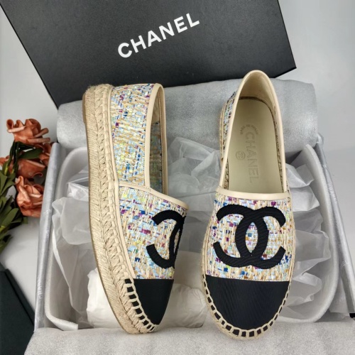 Wholesale Chanel Flat Shoes For Women #1232320 $76.00 USD, Wholesale Quality Replica Chanel Flat Shoes