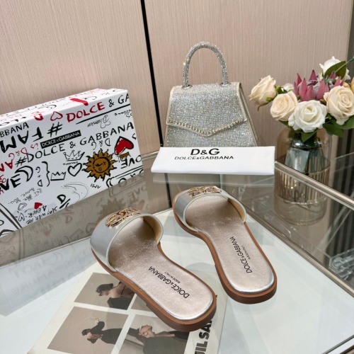 Replica Dolce & Gabbana D&G Slippers For Women #1232321 $82.00 USD for Wholesale