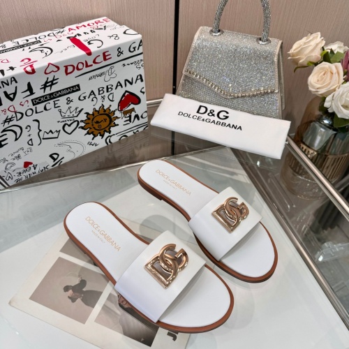 Wholesale Dolce &amp; Gabbana D&amp;G Slippers For Women #1232323 $82.00 USD, Wholesale Quality Replica Dolce &amp; Gabbana D&amp;G Slippers