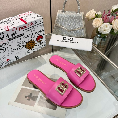 Wholesale Dolce &amp; Gabbana D&amp;G Slippers For Women #1232325 $82.00 USD, Wholesale Quality Replica Dolce &amp; Gabbana D&amp;G Slippers