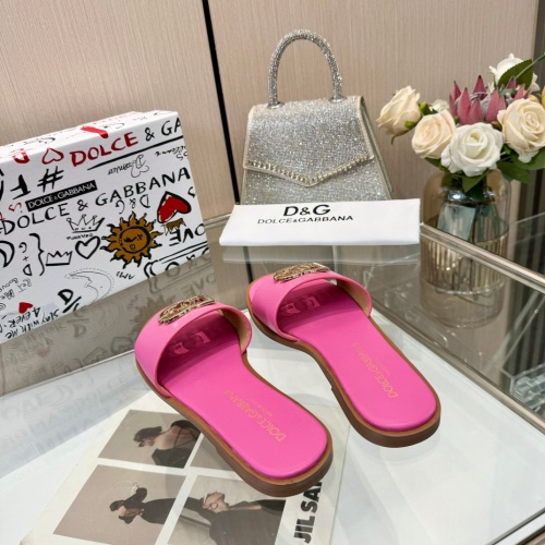 Replica Dolce & Gabbana D&G Slippers For Women #1232325 $82.00 USD for Wholesale