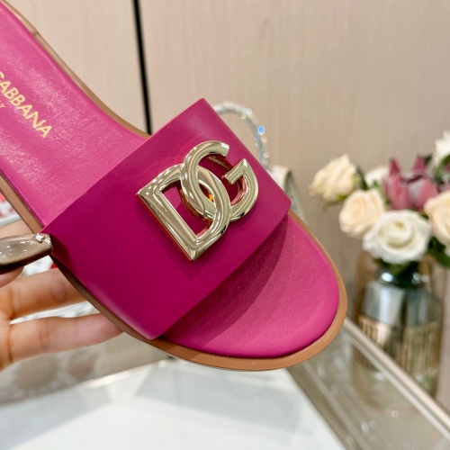 Replica Dolce & Gabbana D&G Slippers For Women #1232326 $82.00 USD for Wholesale