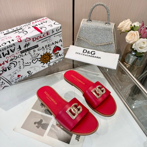 Wholesale Dolce &amp; Gabbana D&amp;G Slippers For Women #1232327 $82.00 USD, Wholesale Quality Replica Dolce &amp; Gabbana D&amp;G Slippers