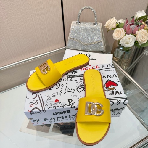 Wholesale Dolce &amp; Gabbana D&amp;G Slippers For Women #1232338 $82.00 USD, Wholesale Quality Replica Dolce &amp; Gabbana D&amp;G Slippers