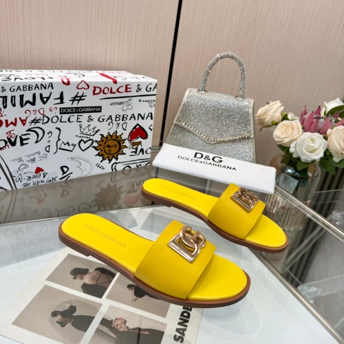 Replica Dolce & Gabbana D&G Slippers For Women #1232338 $82.00 USD for Wholesale