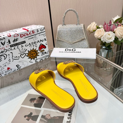 Replica Dolce & Gabbana D&G Slippers For Women #1232338 $82.00 USD for Wholesale