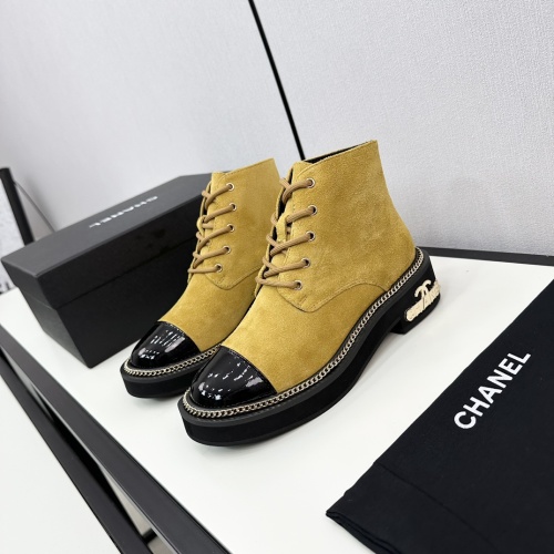 Wholesale Chanel Boots For Women #1232384 $118.00 USD, Wholesale Quality Replica Chanel Boots