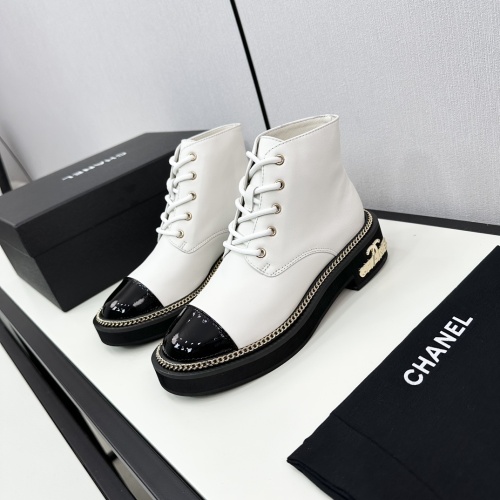 Wholesale Chanel Boots For Women #1232386 $118.00 USD, Wholesale Quality Replica Chanel Boots