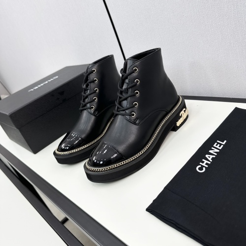 Wholesale Chanel Boots For Women #1232387 $118.00 USD, Wholesale Quality Replica Chanel Boots