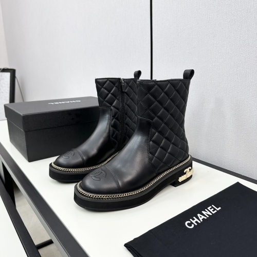 Wholesale Chanel Boots For Women #1232388 $115.00 USD, Wholesale Quality Replica Chanel Boots