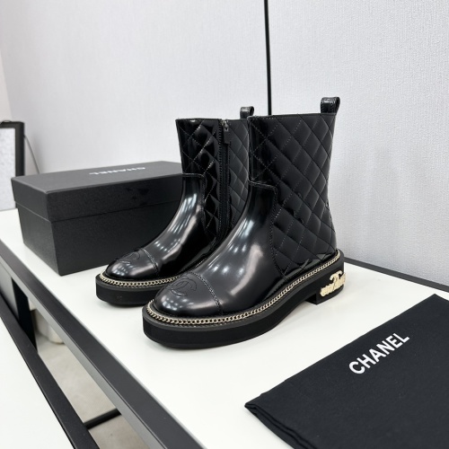 Wholesale Chanel Boots For Women #1232389 $115.00 USD, Wholesale Quality Replica Chanel Boots