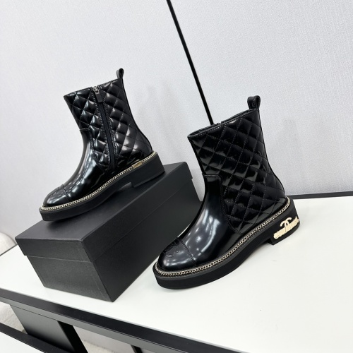 Replica Chanel Boots For Women #1232389 $115.00 USD for Wholesale