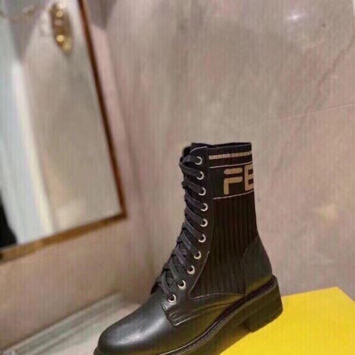 Replica Fendi Fashion Boots For Women #1232390 $96.00 USD for Wholesale