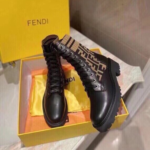 Replica Fendi Fashion Boots For Women #1232396 $96.00 USD for Wholesale