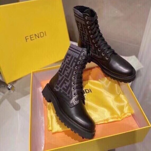 Wholesale Fendi Fashion Boots For Women #1232397 $96.00 USD, Wholesale Quality Replica Fendi Fashion Boots