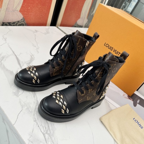 Wholesale Louis Vuitton Boots For Women #1232415 $112.00 USD, Wholesale Quality Replica Louis Vuitton Boots