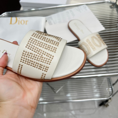 Replica Christian Dior Slippers For Women #1232420 $82.00 USD for Wholesale