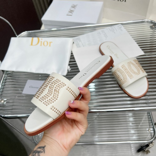 Replica Christian Dior Slippers For Women #1232420 $82.00 USD for Wholesale