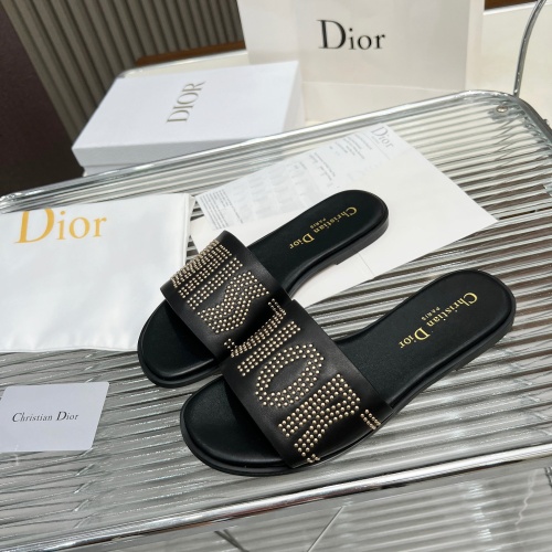 Replica Christian Dior Slippers For Women #1232422 $82.00 USD for Wholesale