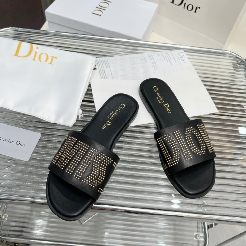 Replica Christian Dior Slippers For Women #1232422 $82.00 USD for Wholesale