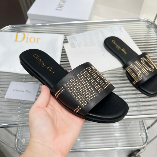 Replica Christian Dior Slippers For Women #1232422 $82.00 USD for Wholesale