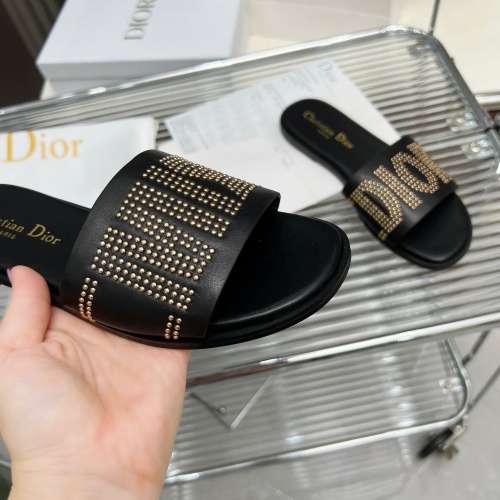 Replica Christian Dior Slippers For Women #1232422 $82.00 USD for Wholesale