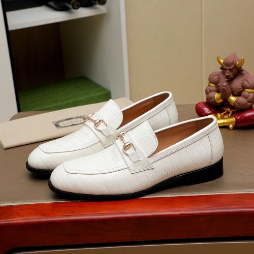 Replica Gucci Oxfords Shoes For Men #1232454 $85.00 USD for Wholesale