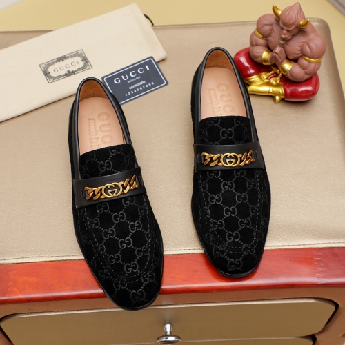 Wholesale Gucci Oxfords Shoes For Men #1232455 $85.00 USD, Wholesale Quality Replica Gucci Oxfords Shoes