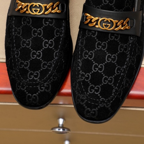 Replica Gucci Oxfords Shoes For Men #1232455 $85.00 USD for Wholesale